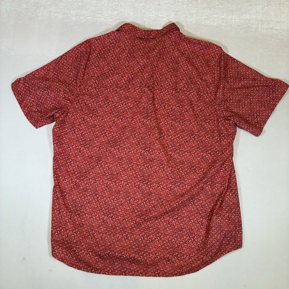Tommy Bahama Island Zone Hawaiian Shirt Mens X Large Red Stretch Button Up - Picture 4 of 7